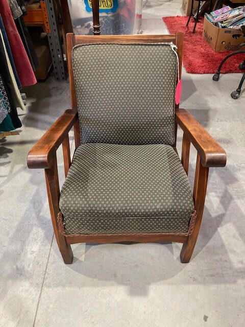 Upcycled Chair, reupholstered by Ruby